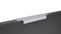 Мебельная ручка RAY 2.0, сатиновый хром, межцентровое расстояние 128 мм