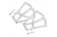 Крепление для полки под обувь, двухсекционное, черное