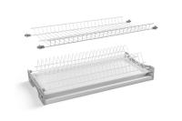 Сушка для посуды GTV BASIC 1, 2-уровневая, шкаф 600, для плит 16- 18 мм, поддон 1x, белый