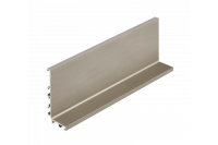 Профиль горизонтальный "VELLO" c подсветкой, тип L, длинна 3 м.пог., цвет инокс