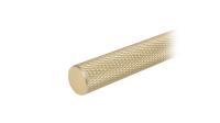Пруток для мебельной ручки AL ROMB, матовое брашированное сатиновое золото, межцентровое расстояние 512 мм