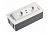 GTV УДЛИНИТЕЛЬ ВРЕЗНОЙ ПРЯМОУГОЛЬНЫЙ SOFT, 2XSCHUKO, 2xUSB/5V, ВИЛКА ПРОВОД 1,5M, ЦВЕТ БЕЛЫЙ