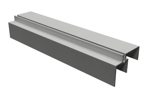 Нижняя направляющая OVERLINE PLUS, 4,05м, алюминий, серебро, шт