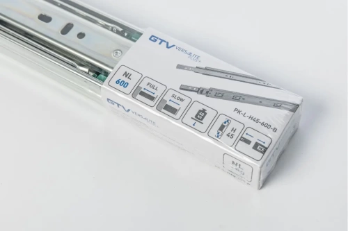 Направляющая шариковая GTV h=45 L-300мм, 40кг, с доводчиком Versalite Plus+