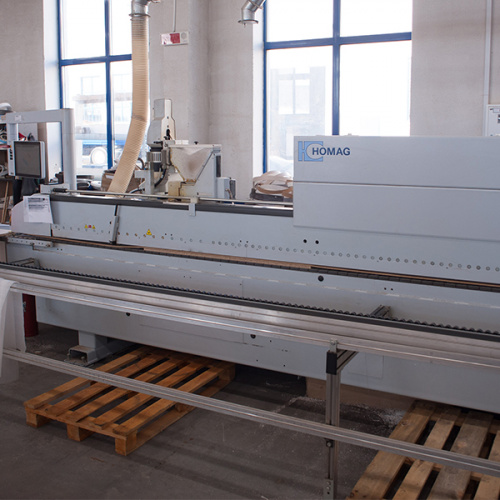 Оклейка кромкой прямолинейных деталей ДСП, МДФ 10-18 мм (EVA - клей белый)