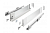 Ящик GTV AXIS PRO H=116, L=450 мм, с доводчиком, стеклянными боковинами, белый