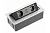 GTV УДЛИНИТЕЛЬ ВРЕЗНОЙ ПРЯМОУГОЛЬНЫЙ SOFT, 2XSCHUKO, 2xUSB/5V, ВИЛКА ПРОВОД 1,5M, ЦВЕТ СЕРЕБРО