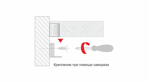 Полкодержатель для ЛДСП, быстрый монтаж, с фиксацией, нерегулируемый, никель (упаковка 1 000 шт.)
