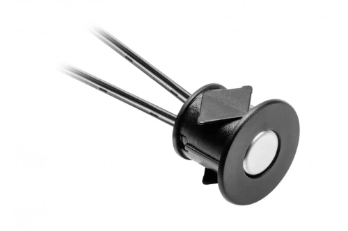 Выключатель сенсорный врезной 12V/24W, IP20, диммер, провод 1м, черный