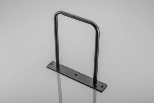 Полкодержатель декоративный для деревянных полок BELT, 23x22см, чёрный матовый