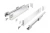 Ящик GTV AXIS PRO H=84, L=450 мм, с доводчиком, стеклянными боковинами, белый Ящик GTV AXIS PRO H=84, L=450 мм, с доводчиком, стеклянными боковинами, белый
