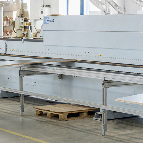 Оклейка кромкой прямолинейных деталей ДСП, МДФ 19-38 мм ( PUR- клей прозрачный)